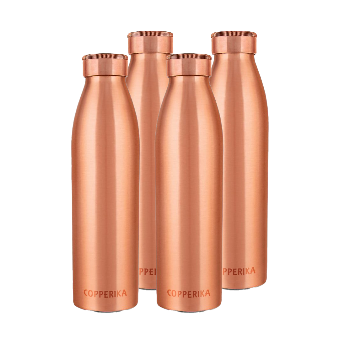 Copperika Classic Copper Water Bottle 950ml Original Heavy Build | BPA Free | 100% Leak Proof With Ayurvedic & Other Health Benefits