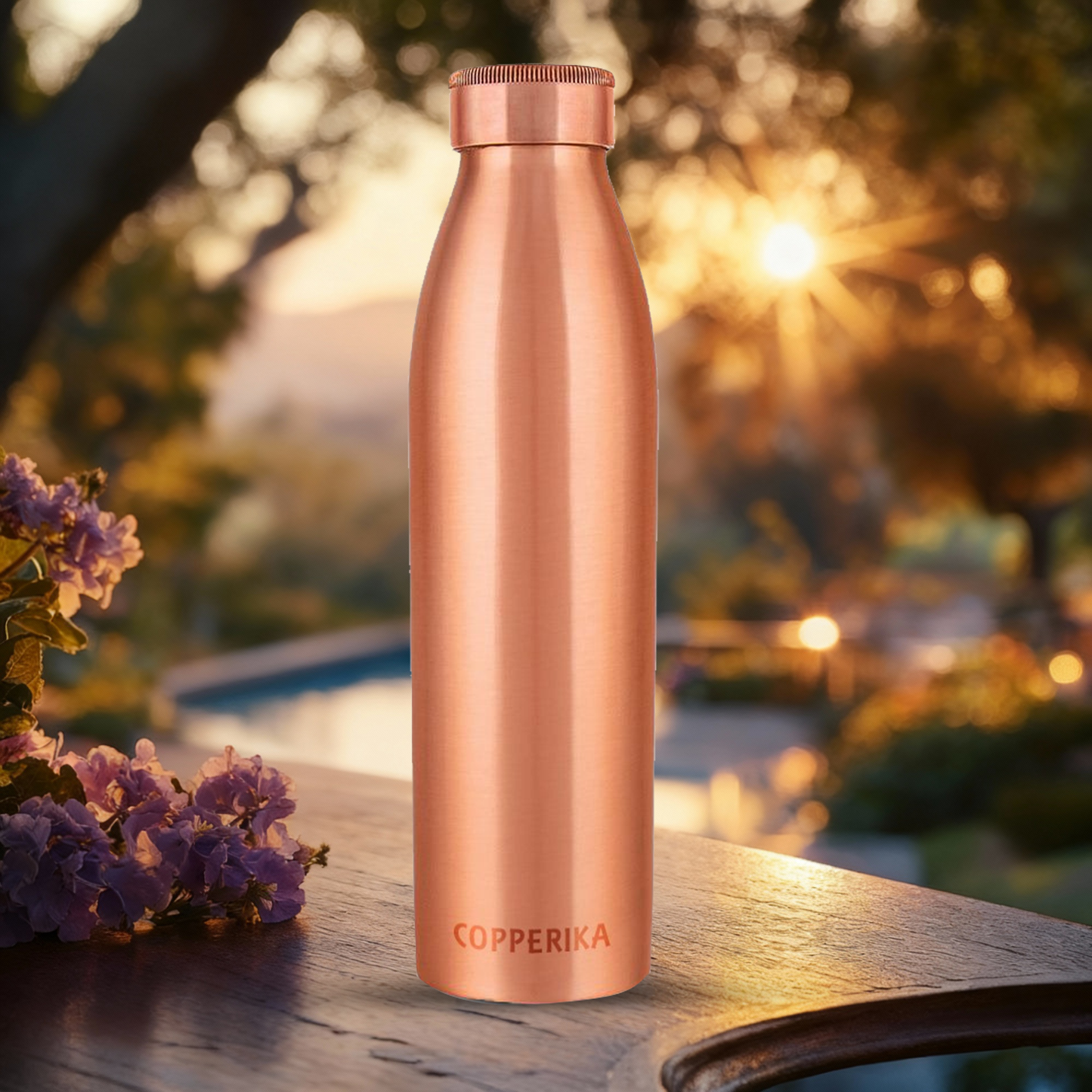 Copperika Classic Copper Water Bottle 950ml Original Heavy Build | BPA Free | 100% Leak Proof With Ayurvedic & Other Health Benefits