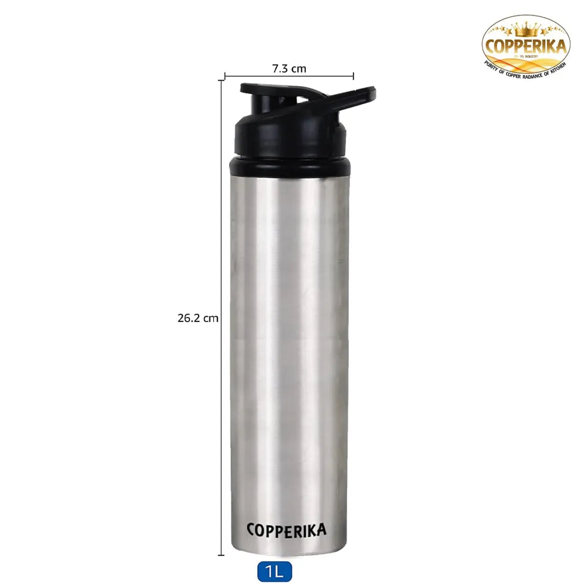 Copperika Prime Stainless Steel Water Bottle 1 Litre
