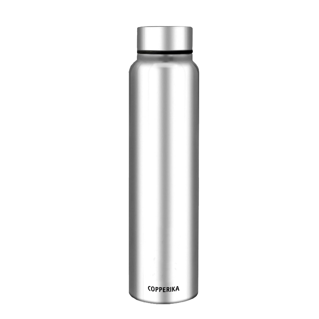 Copperika Premium Stainless Steel Water Bottle (1 litre - 1000ml) BPA Free | Rust Free | 100% Leak Proof | Heavy Build | Light Weight | For Home, Office, Travel, School, Kids & Yoga