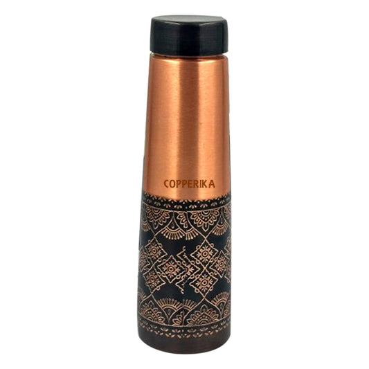 Copperika Luxurious 100% Pure Copper Water Bottle 950ml Original Heavy Build | Gift Item | Marriage | Anniversary For All Users