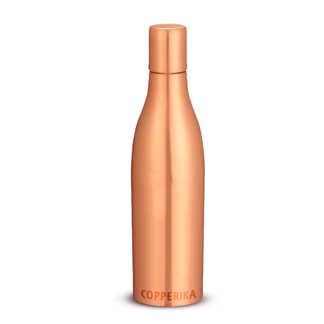 Copperika Premium Sampen Design Copper Water Bottle (900ml) Original Heavy Build| BPA Free | 100% Leak Proof With Ayurvedic & Other Health Benefit